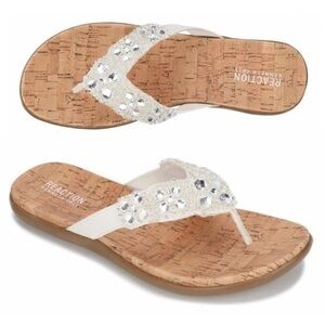 Kenneth Cole Jewel GlamAthon Flip Flop Sandal NIB  price firm